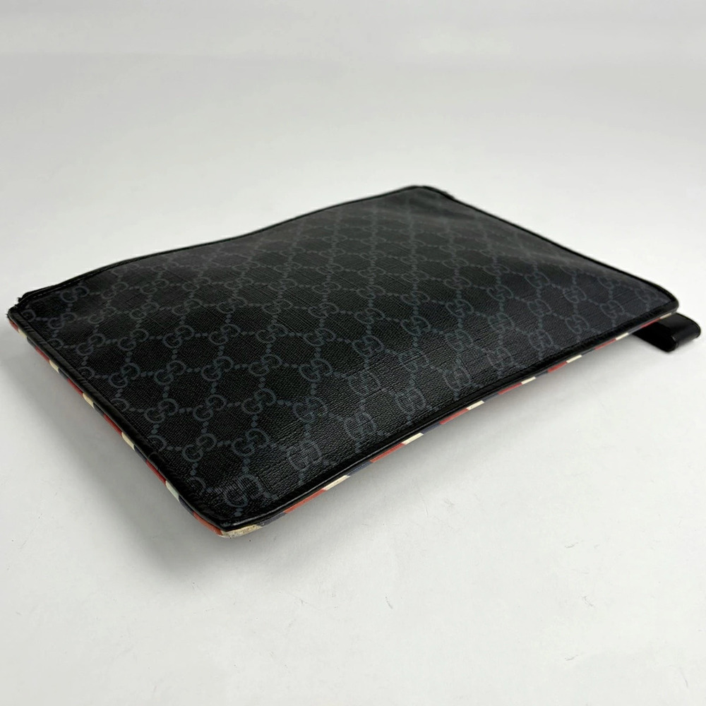 Gucci Bag Clutch Canvas Night Supreme Black Courier GG